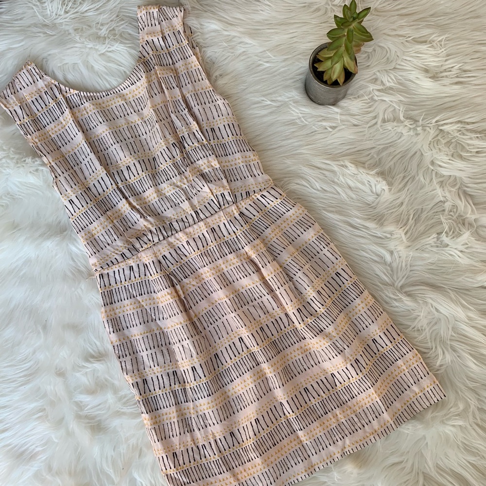 Bcbgeneration Open V-Back Peach Multi Mini Dress - image 2